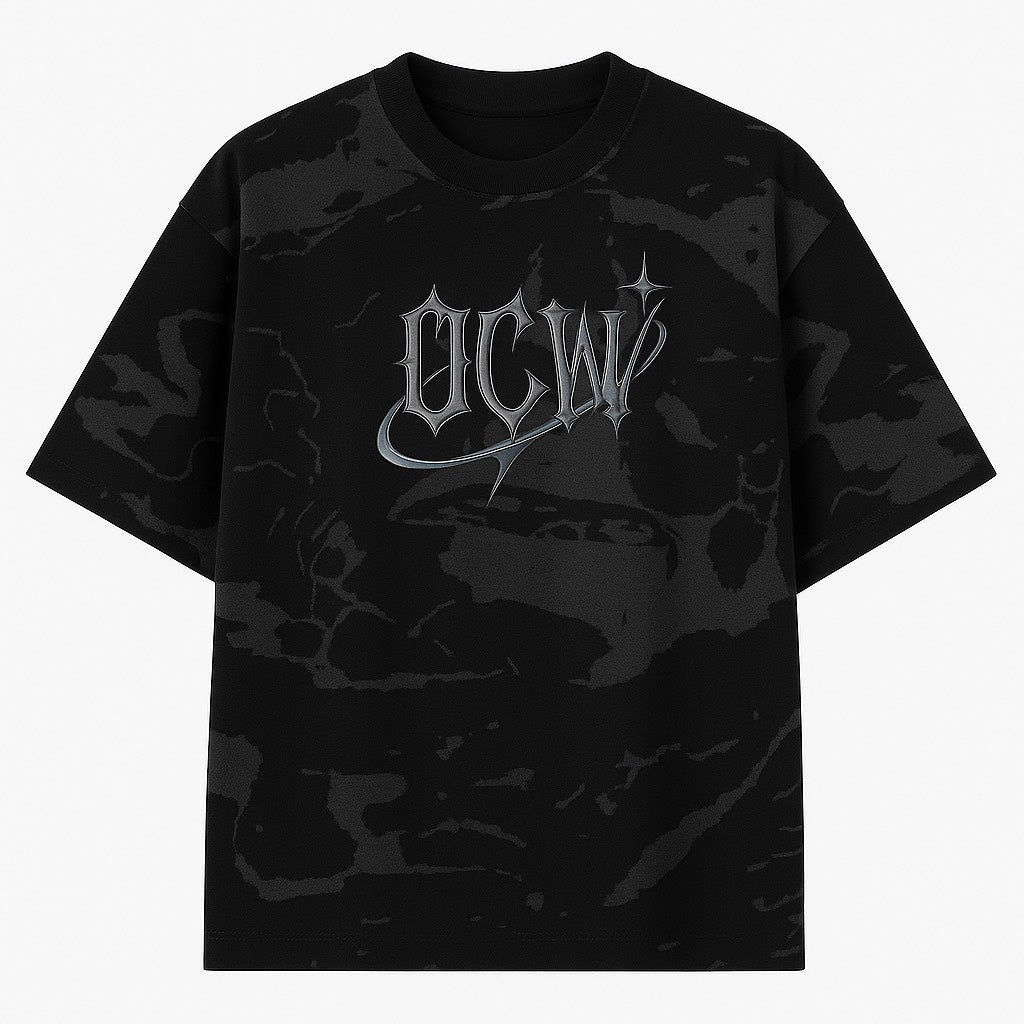 Ocean Vow™ Shadow Mark Tee | Gothic Streetwear Core Piece