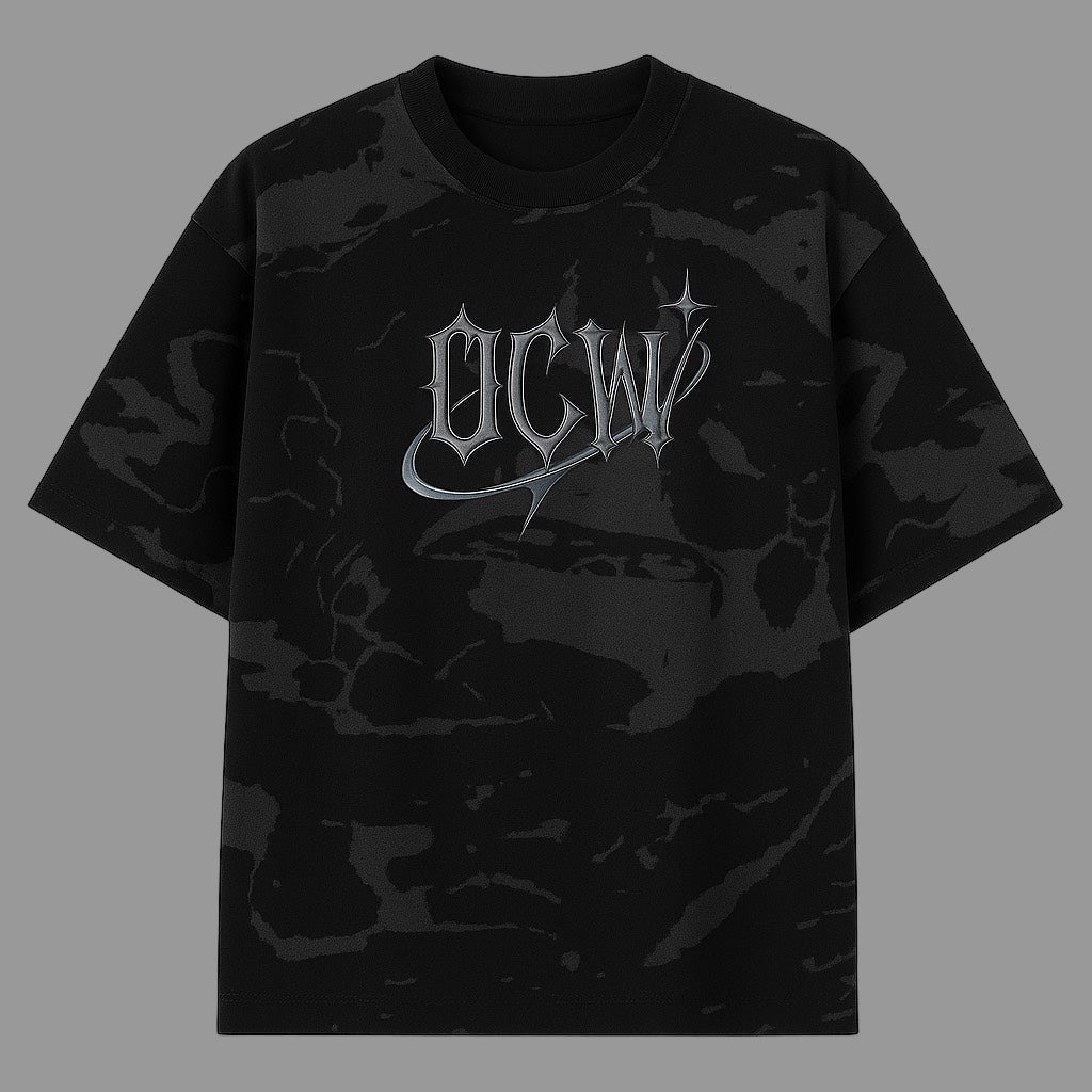 Ocean Vow™ Shadow Mark Tee | Gothic Streetwear Core Piece