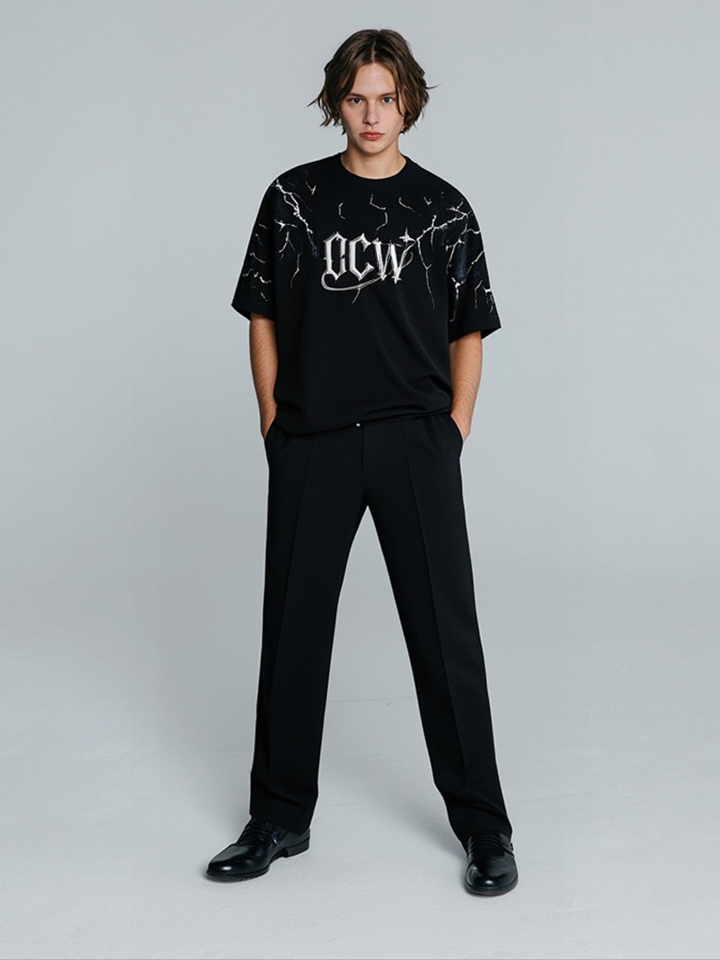 Ocean Vow™ Thunderstrike Tee | Gothic Lightning Streetwear Drop