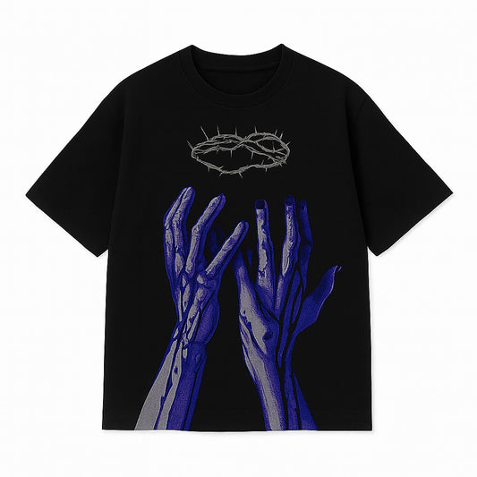 Ocean Vow™ Crowned in Thorns Tee | Textured High-Relief Streetwear
