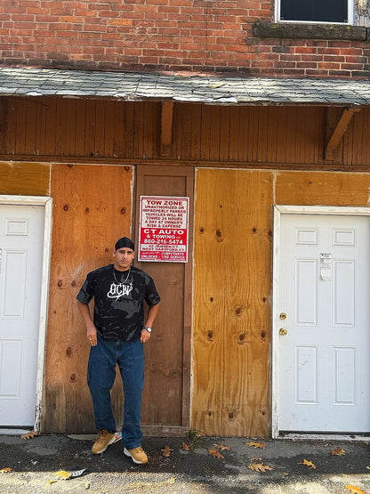 Ocean Vow™ Shadow Mark Tee | Gothic Streetwear Core Piece