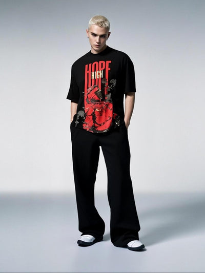 Ocean Vow™ High Hope Knight Oversized T-shirt | Ultra-Limited Streetwear