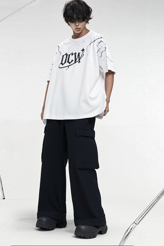 Ocean Vow™ Thunderstrike Oversized Tee | White Edition