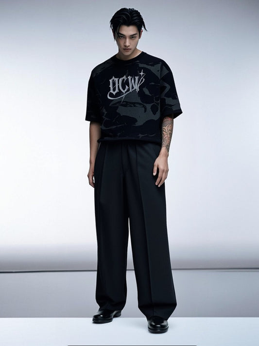 Ocean Vow™ Shadow Mark Tee | Gothic Streetwear Core Piece